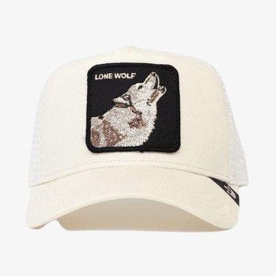 Goorin Bros כובע חיות Lone Wolf White.