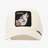 Goorin Bros כובע חיות Lone Wolf White.