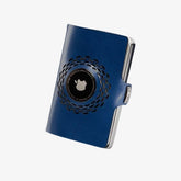 I-CLIP Heritage Steel Polished Radio Impact For Apple Air Tag Deep Blue.