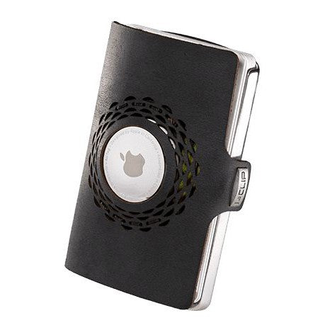 I-CLIP Heritage Steel Polished Radio Impact For Apple Air Tag Deep Blue.