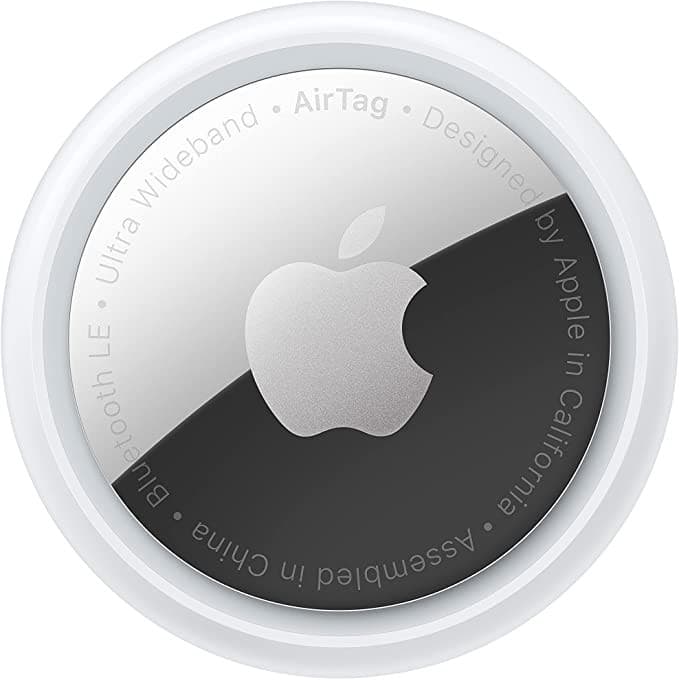 I-CLIP Heritage Steel Polished Radio Impact For Apple Air Tag Urban Grey.