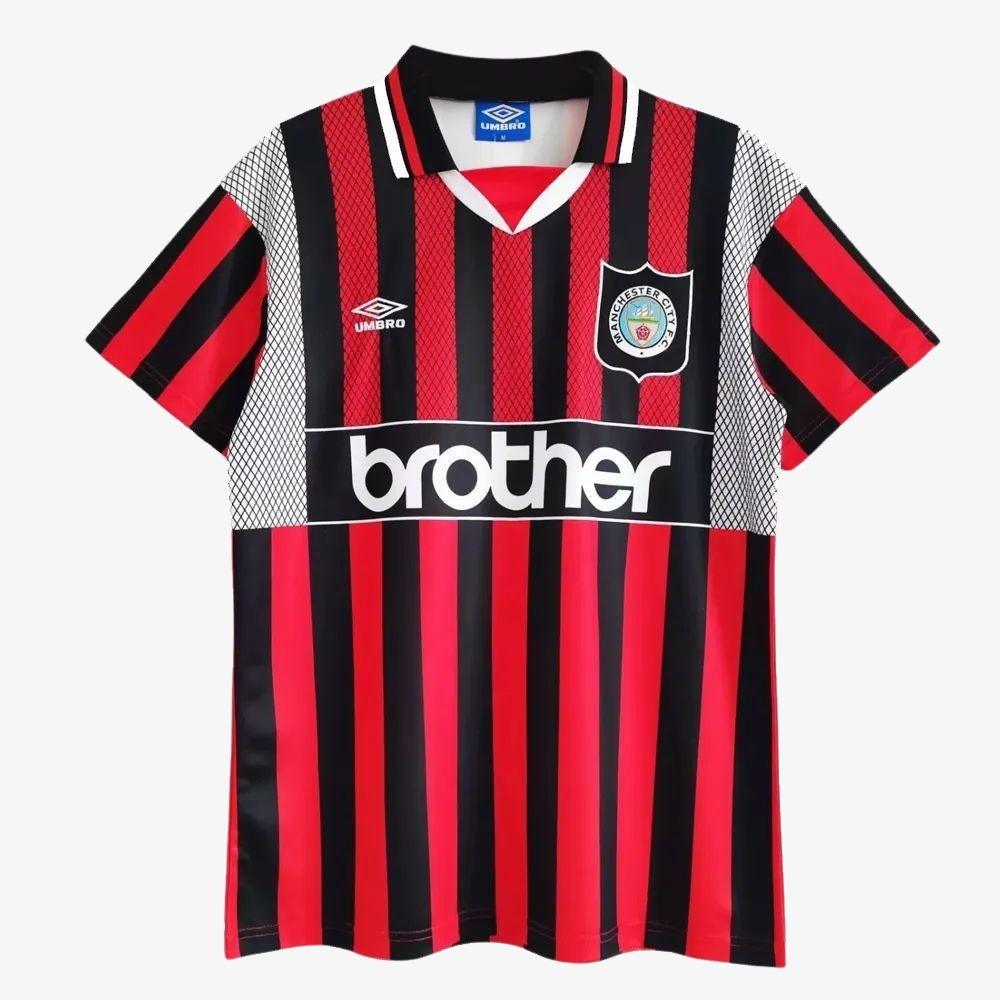 חולצת רטרו מנצ'סטר סיטי 1995 חוץ - iSport- חולצות כדורגל