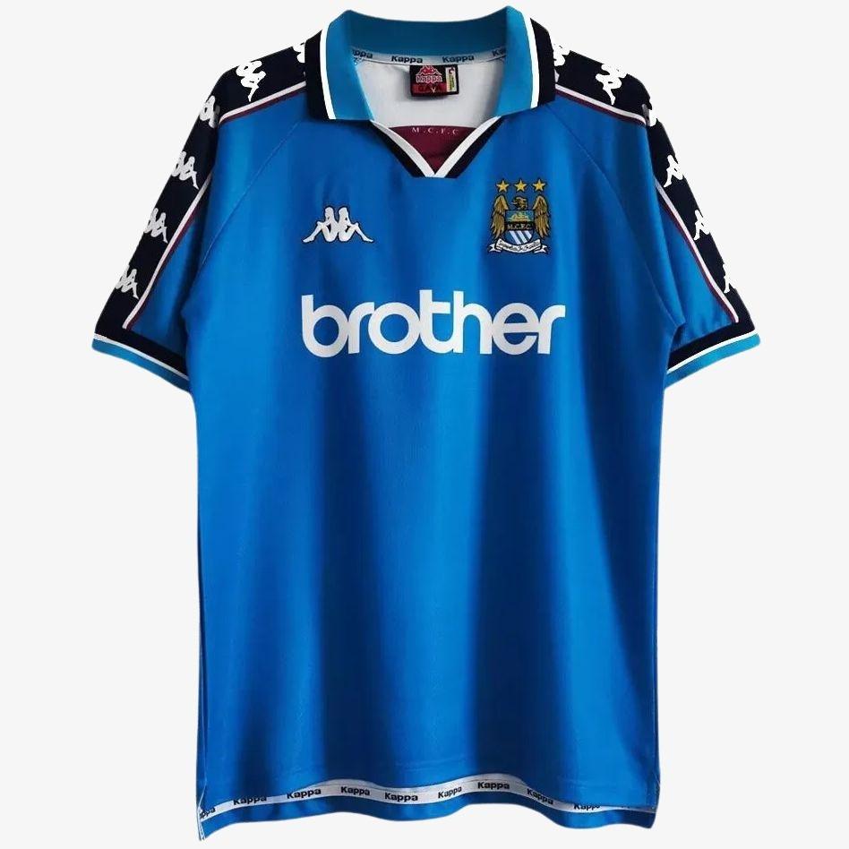 חולצת רטרו מנצ'סטר סיטי 1997 בית - iSport- חולצות כדורגל