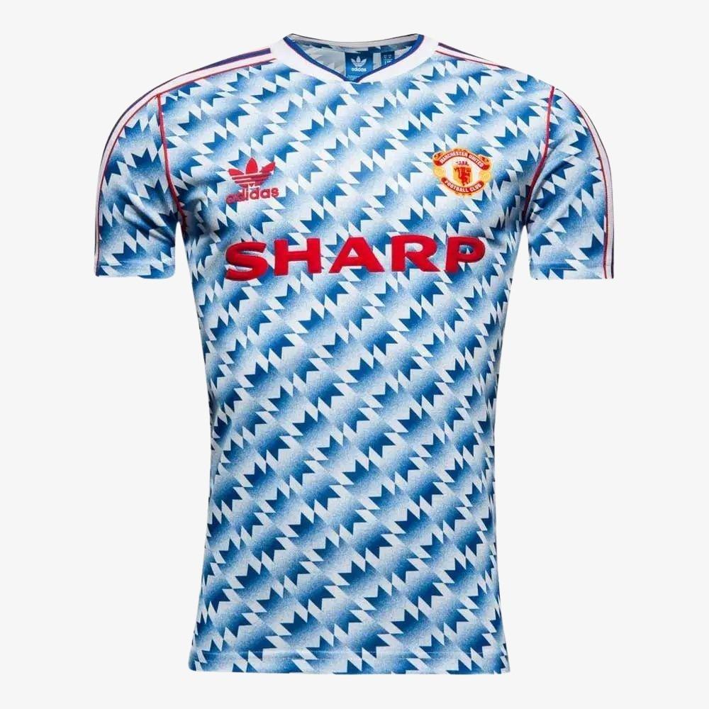 חולצת רטרו מנצ'סטר יונייטד 1992 חוץ - iSport- חולצות כדורגל