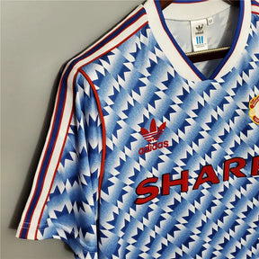 חולצת רטרו מנצ'סטר יונייטד 1992 חוץ - iSport- חולצות כדורגל