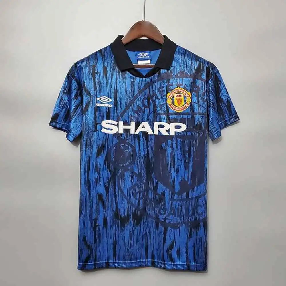 חולצת רטרו מנצ'סטר יונייטד 1993 חוץ - iSport- חולצות כדורגל