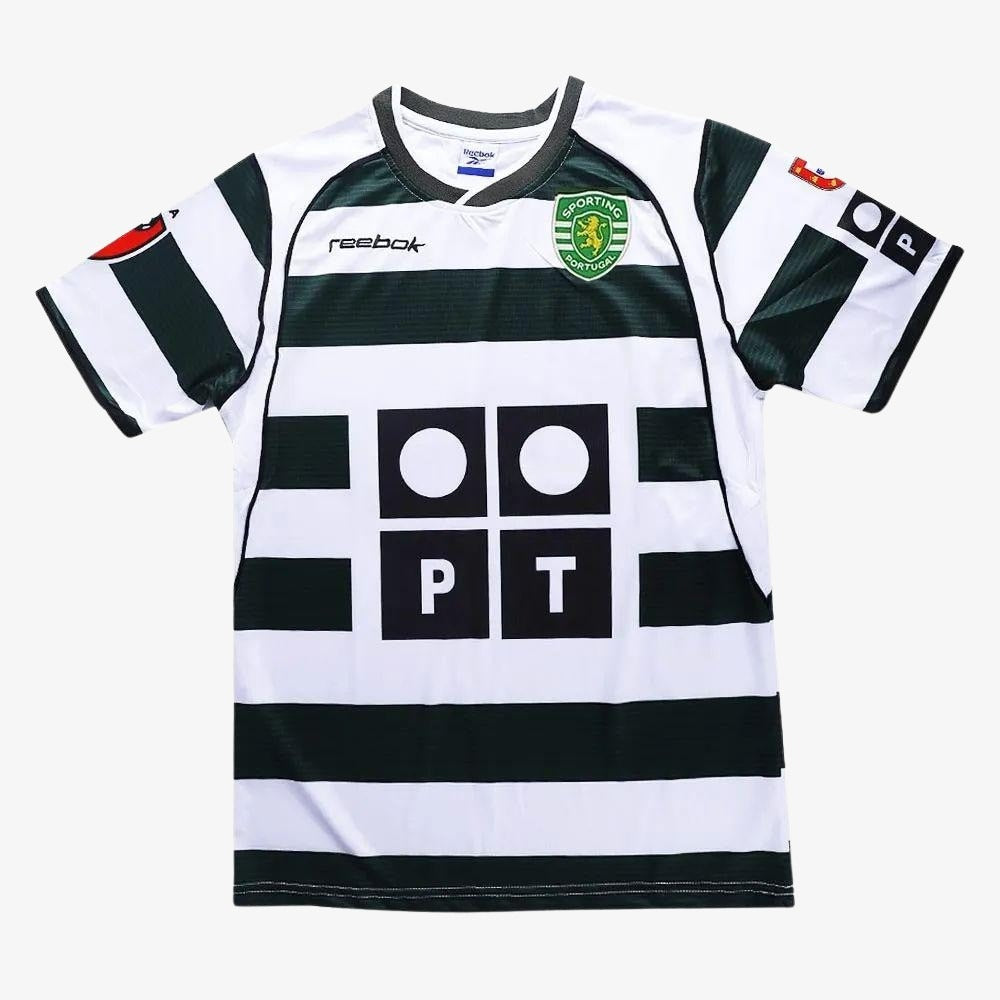 חולצת רטרו ספורטינג ליסבון 2002 בית - iSport- חולצות כדורגל