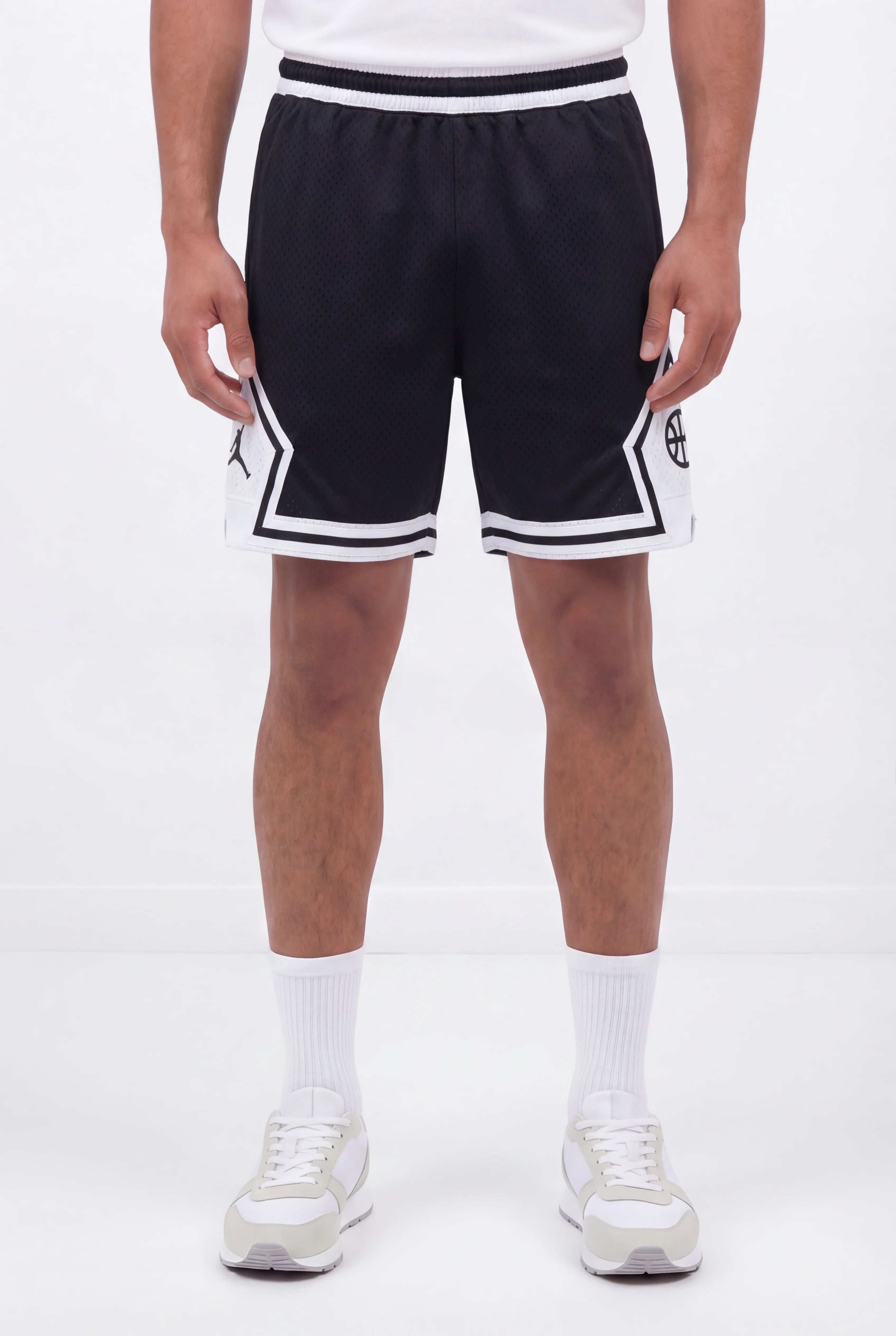 מכנסי Jordan Diamond 2026- שחור/לבן