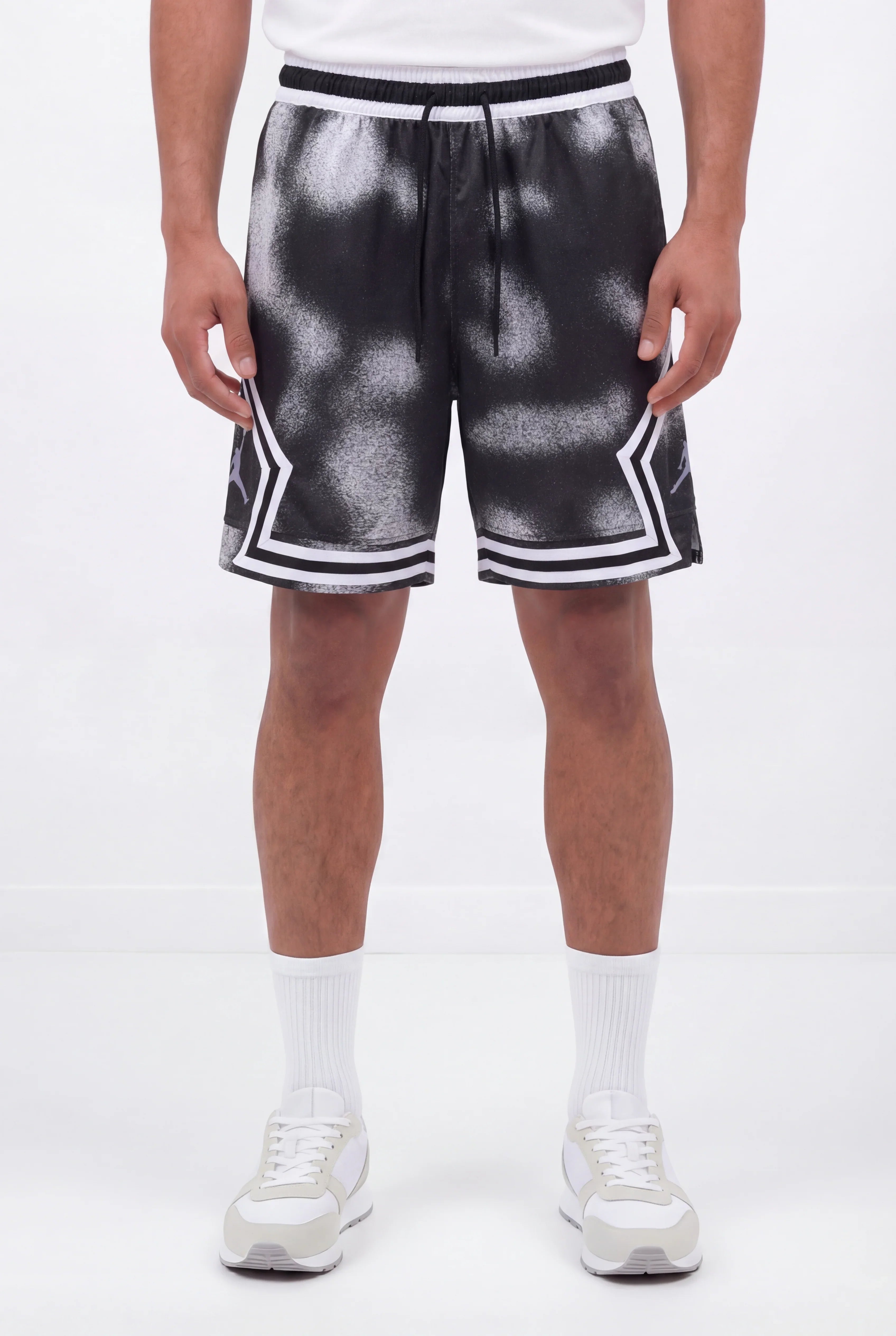 מכנסי Jordan Diamond 2026- שחור/לבן