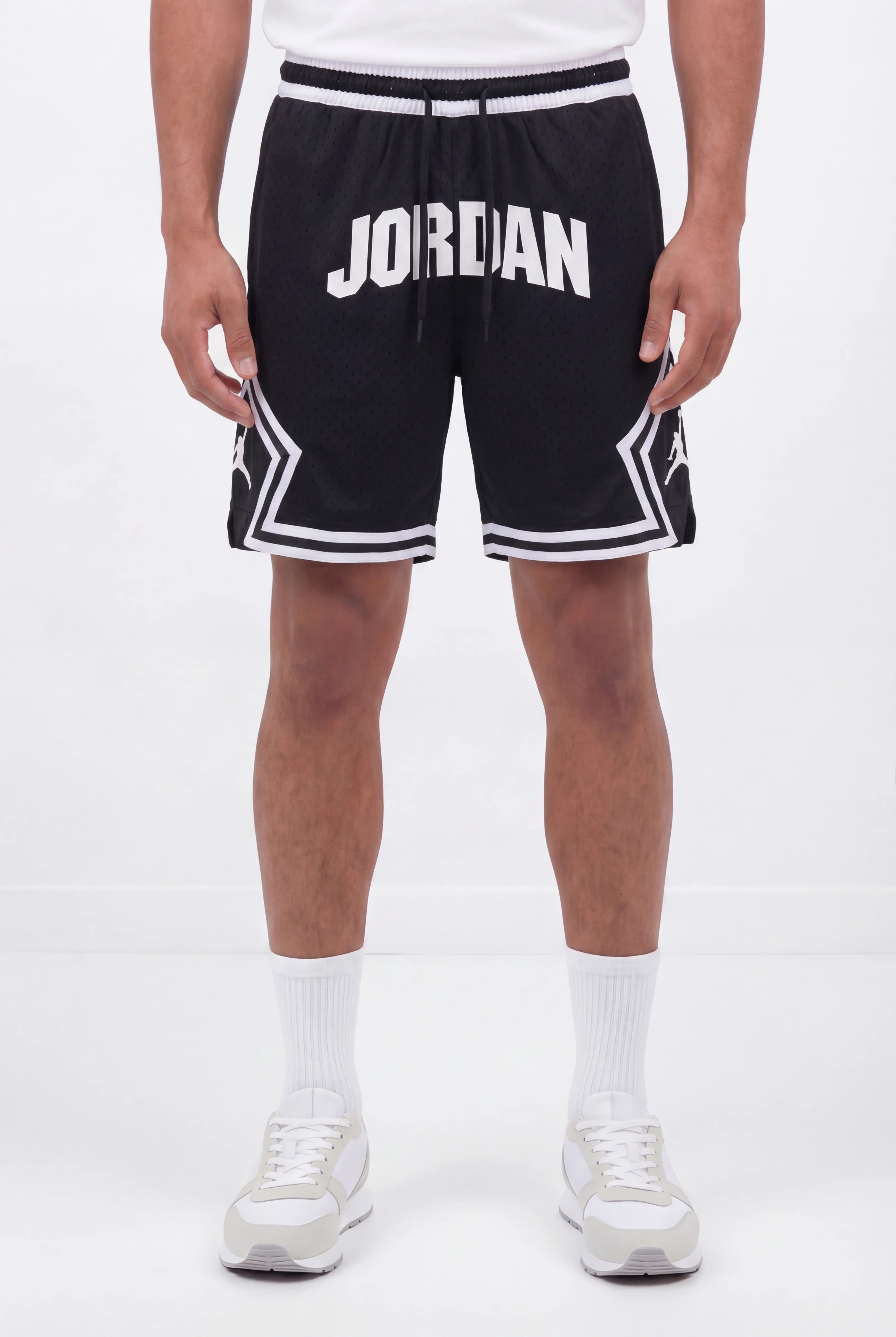 מכנסי Jordan Diamond 2026- שחור/לבן