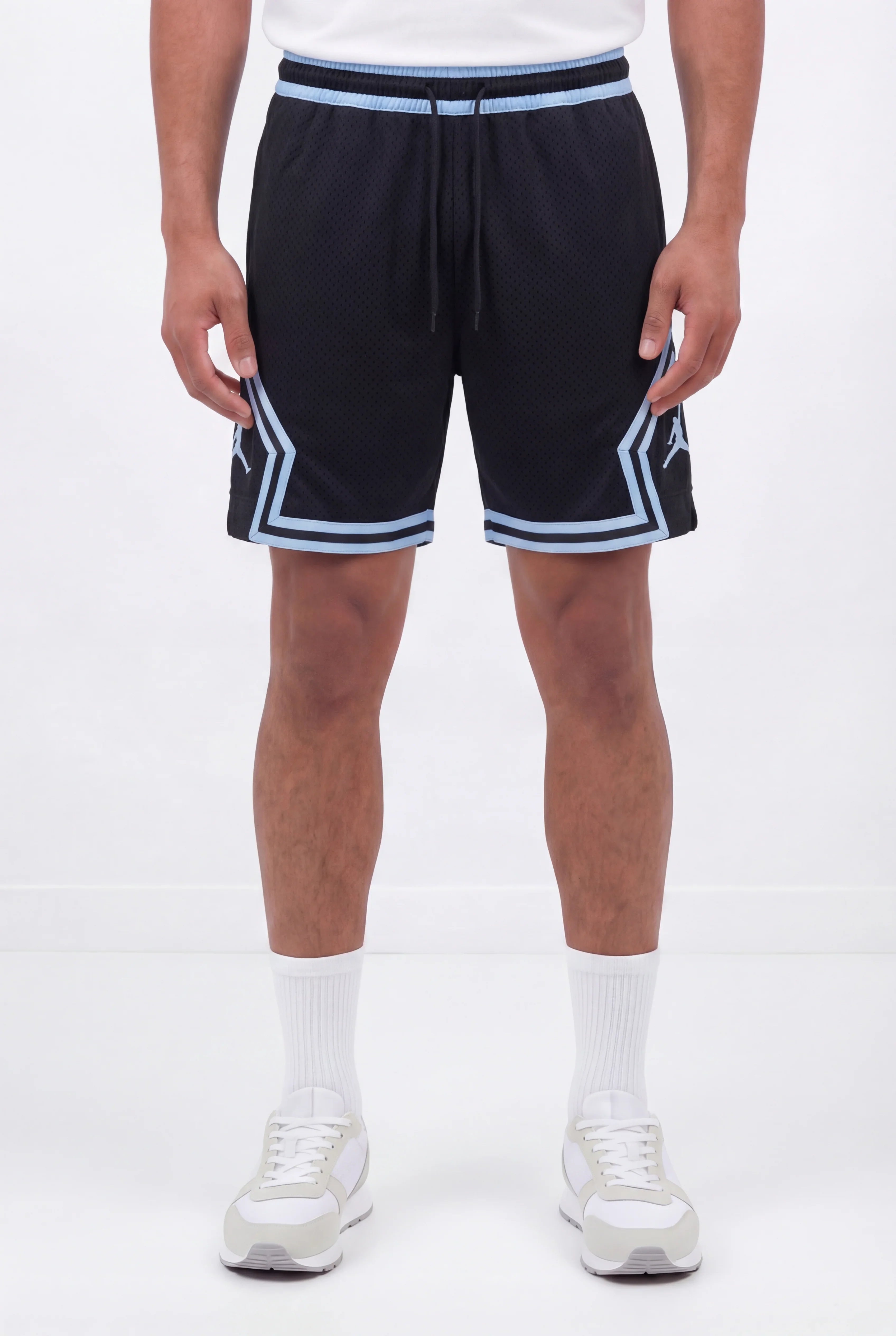 מכנסי Jordan Diamond 2026- שחור/תכלת