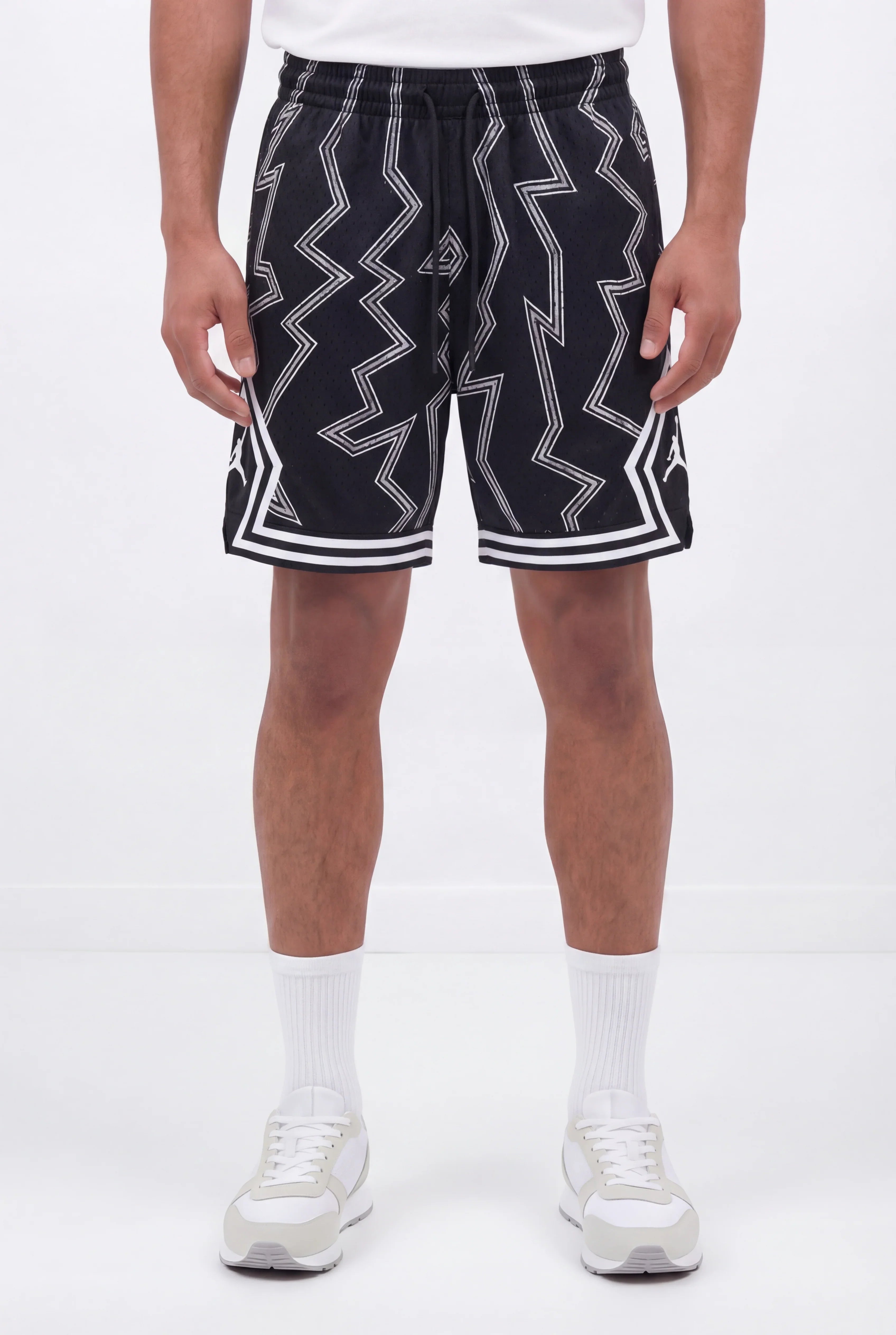 מכנסי Jordan Diamond 2026- שחור/לבן