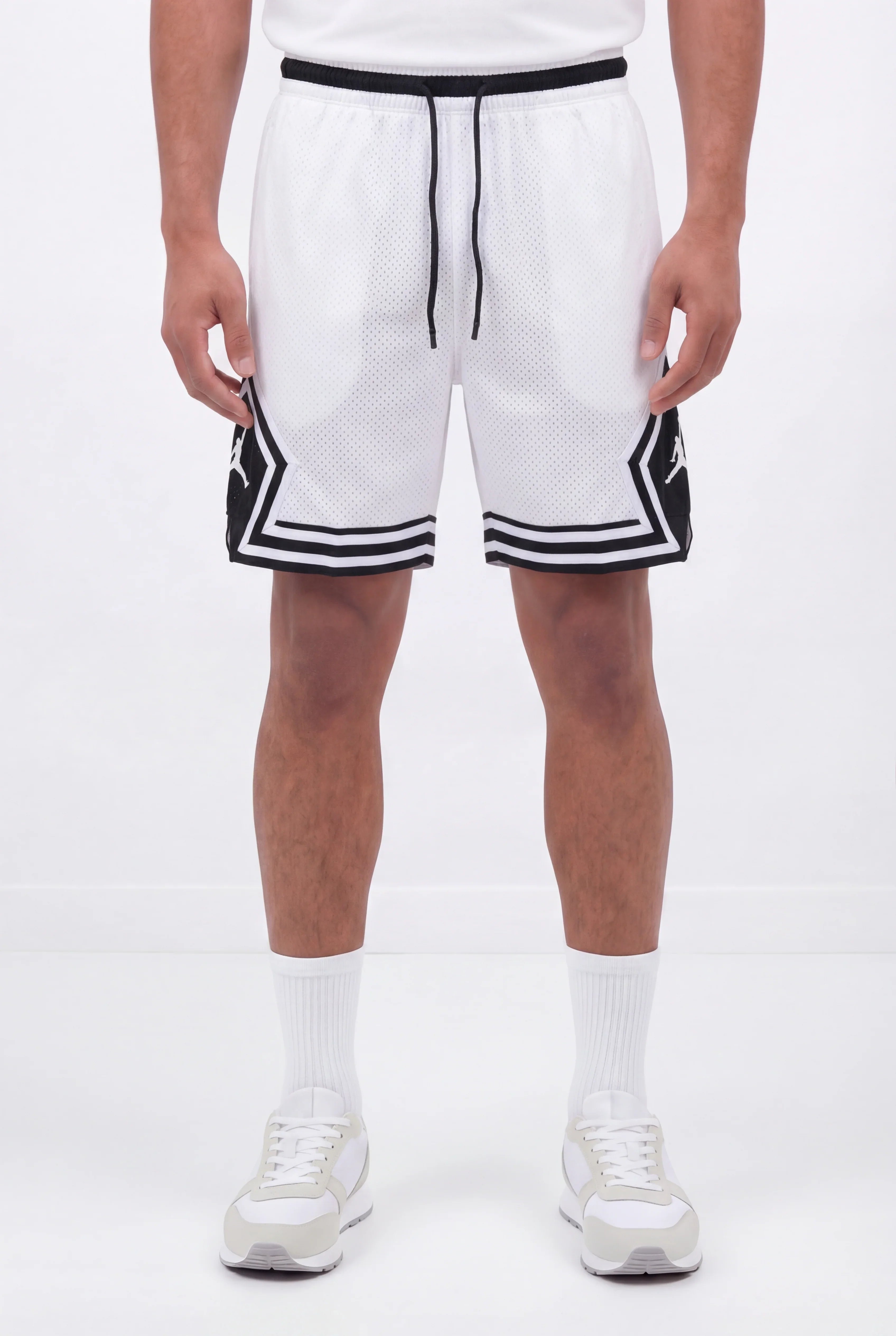 מכנסי Jordan Diamond 2026- לבן/שחור