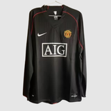 חולצת רטרו מנצ'סטר יונייטד 2007 שלישית - שרוול ארוך